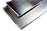 Plaque aluminium bords pincés