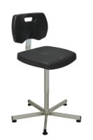 Stainless steel seat with back