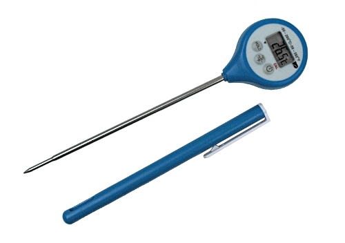 Thermomètre stylo bleu